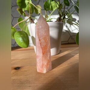 Hematoid Fire Quartz Crystal Tower